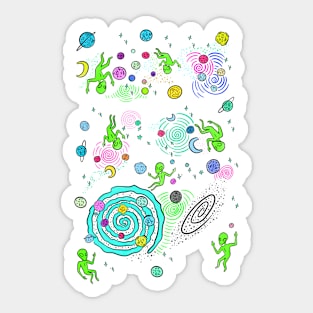 Space party Sticker